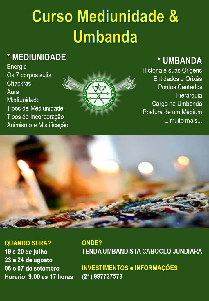 curso de mediunidade e umbanda