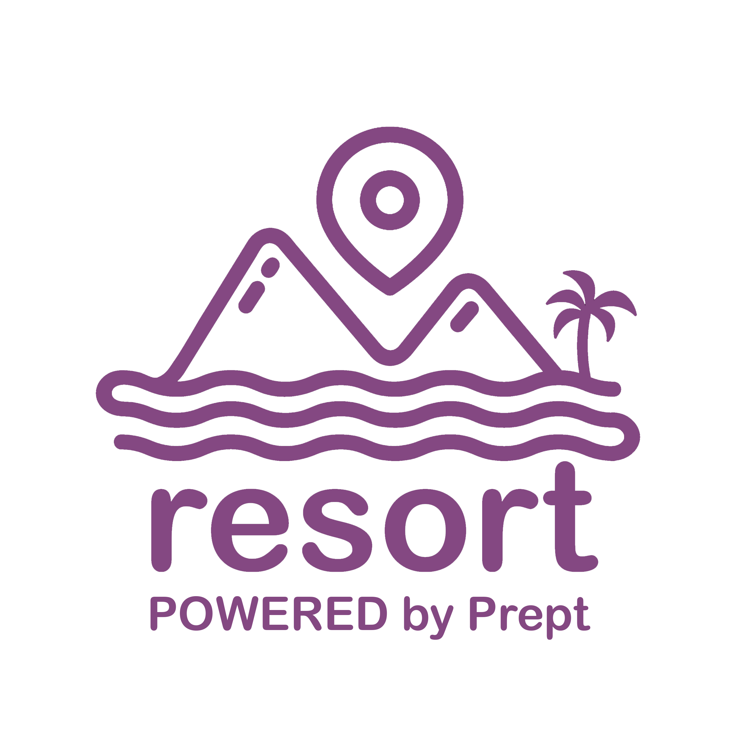 Resort POWERED by Prept - Stacked - Plum - Transparent.png