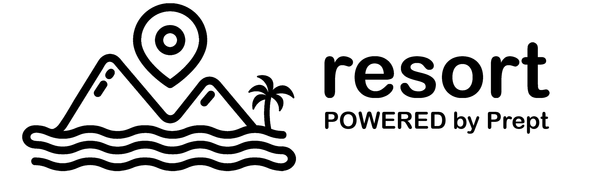 Resort POWERED by Prept - Horizontal - Black - Transparent.png