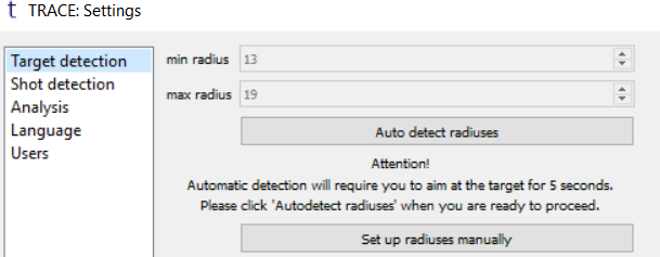 TRACE: Automatic Target Detection