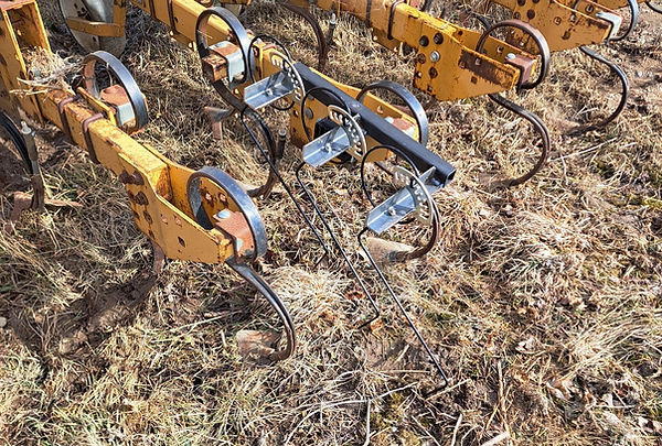 row cultivator with row weeder