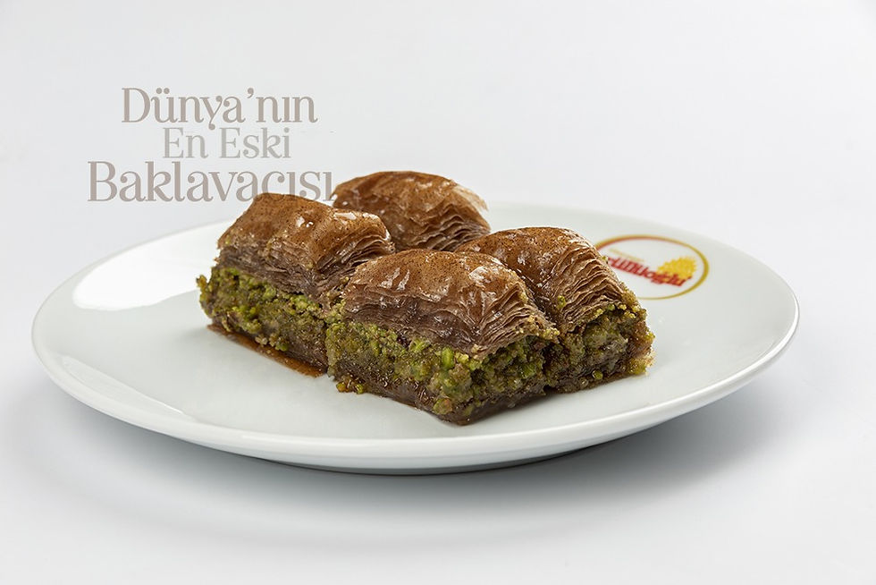 Şekersiz Baklava - Stevialı Üzüm Çekirdeği Unlu Fıstıklı Özel Baklava