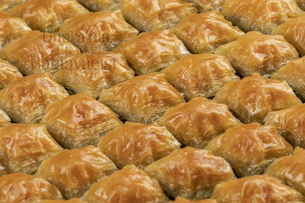 Şekersiz Baklava - Stevialı Beyaz Unlu Fıstıklı Yaş Baklava