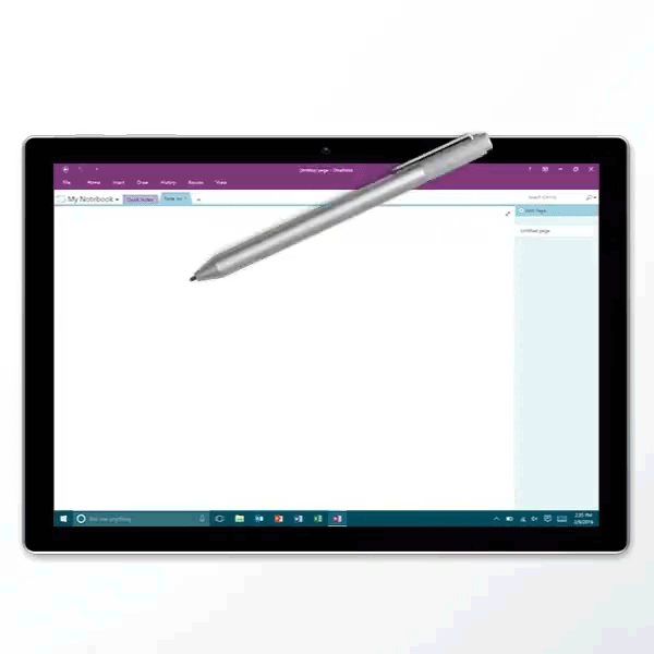 Surface Pen in action