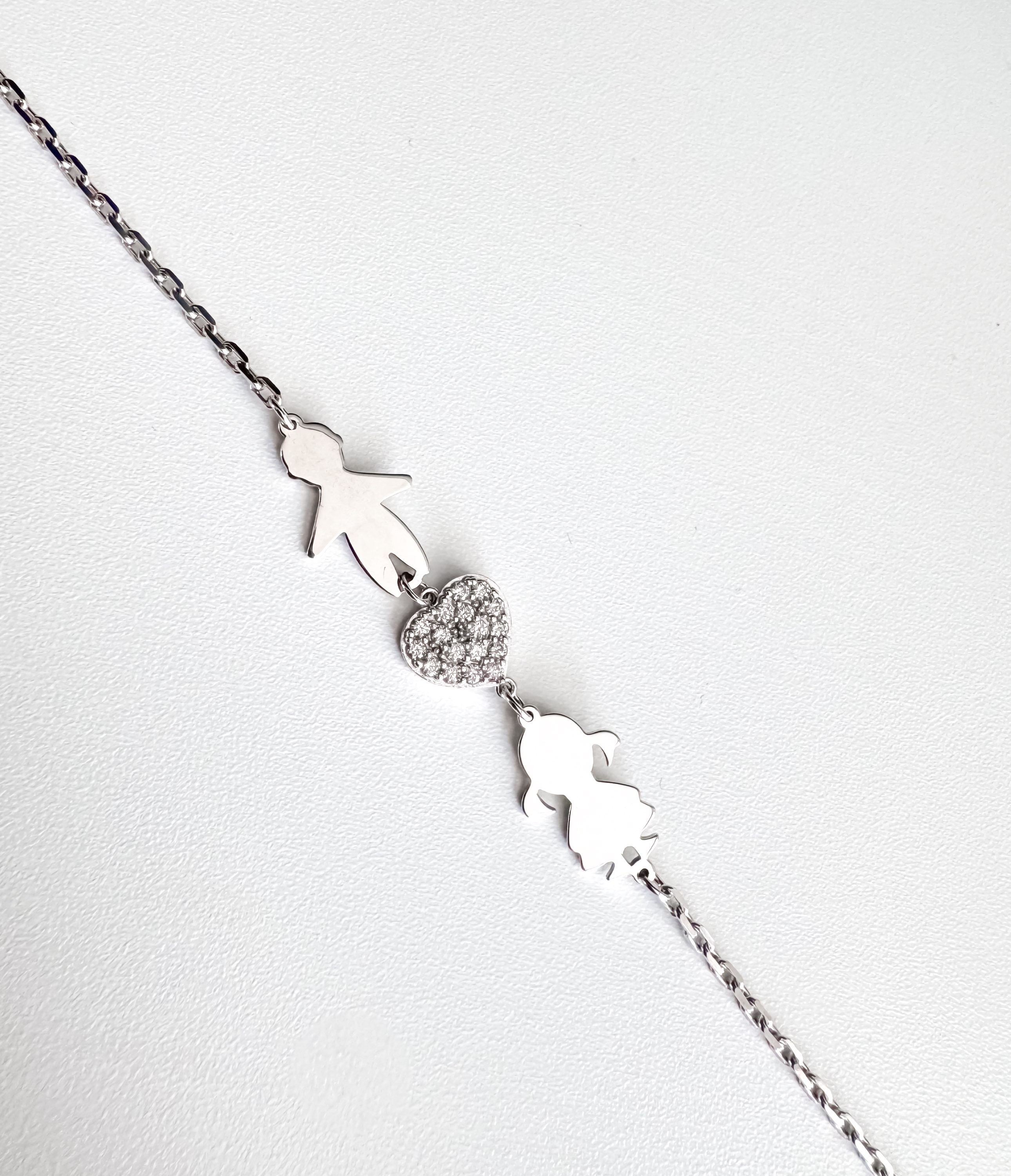 Silver bracelet “Boy and girl”