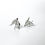 Thumbnail: Silver earrings “White swallows”