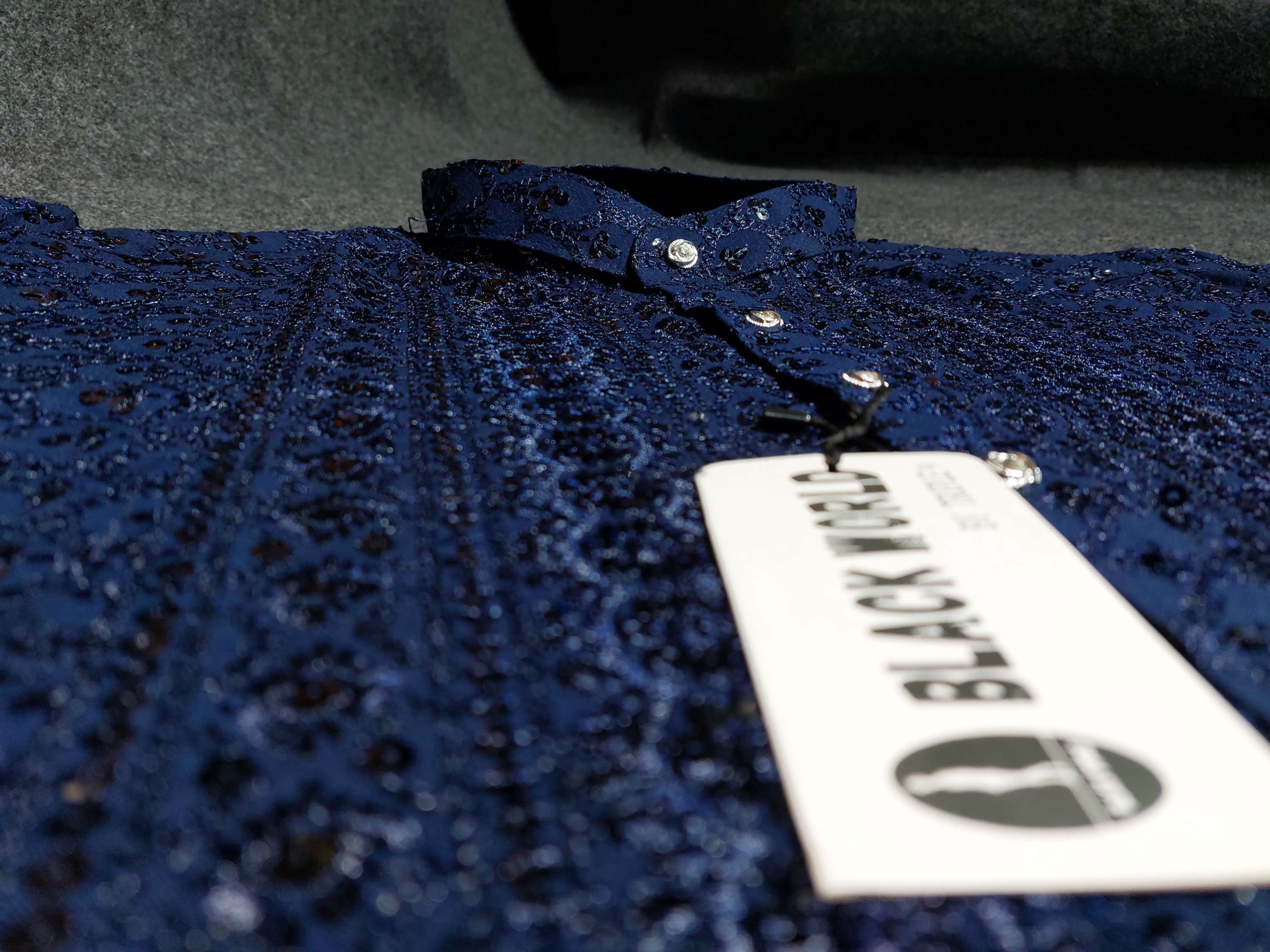 Navy blue Lucknowi Chikankari kurta