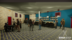 LEE'S UNLEADED BLUES BAR by Joel Berman, Berman Design, Berman Architecture