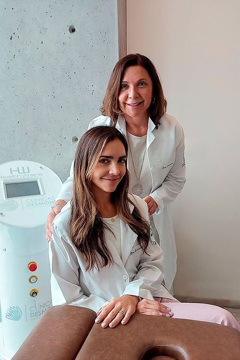 Dra Marcela Desmond y Dra Karina Pinto. Dermatólogas