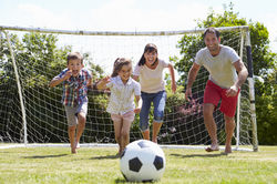 Soccer with Family in TimberCrest