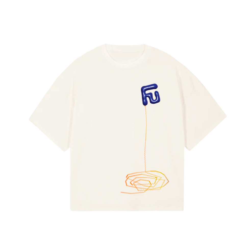 The B30 Tee features the First Name Unknown logo illustrated in a balloon effect, symbolizing the excitement of the brand lau