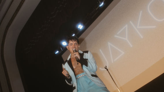 Baby blue suit
