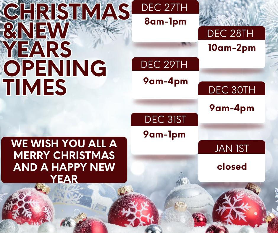 Shop Opening Hours Christmas 2025