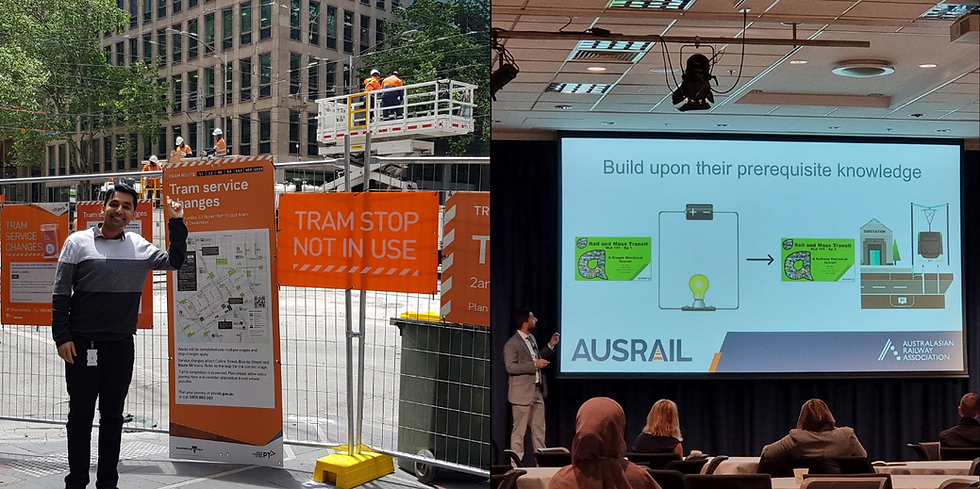 Construction in Melbourne to Speaking at AusRAIL