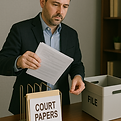 Process Server filing Court Papers