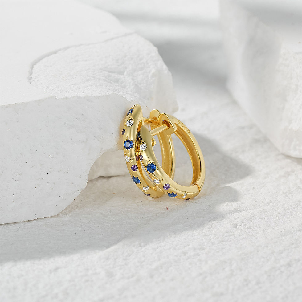 Miniatura: Pendientes Luna y Estrellas