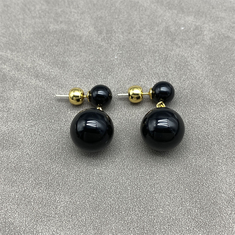 Thumbnail: Double Ball Earrings