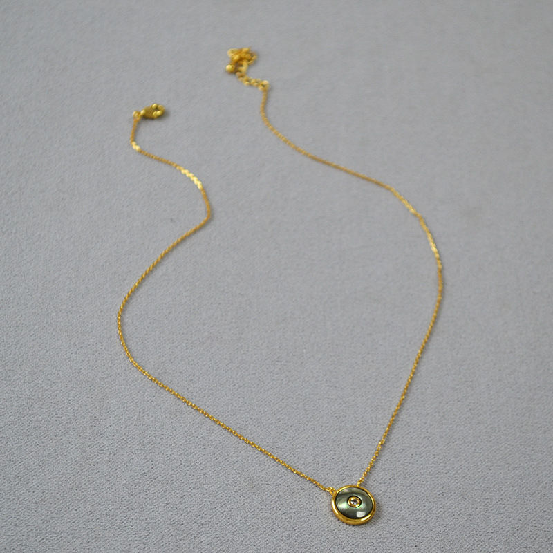 Thumbnail: Nacre Button Necklaces