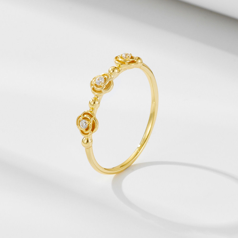 Anillos de Rosas en plata de ley 925