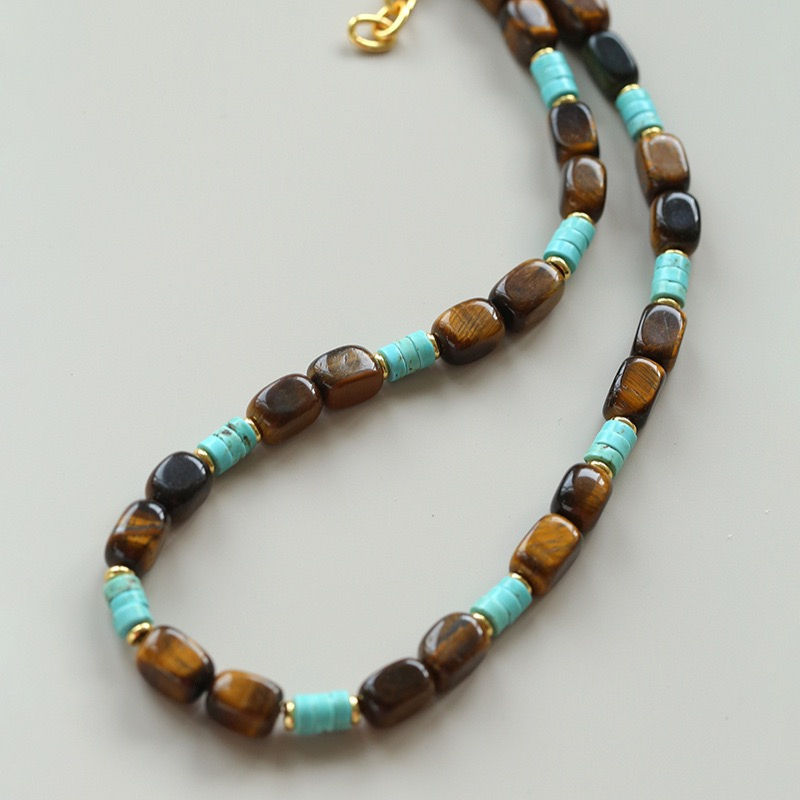 Thumbnail: Maillard Tiger's eye Handmade Necklace