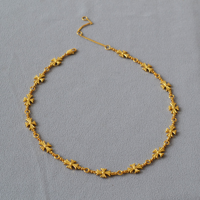 Miniatura: Collar de Cruces Doradas