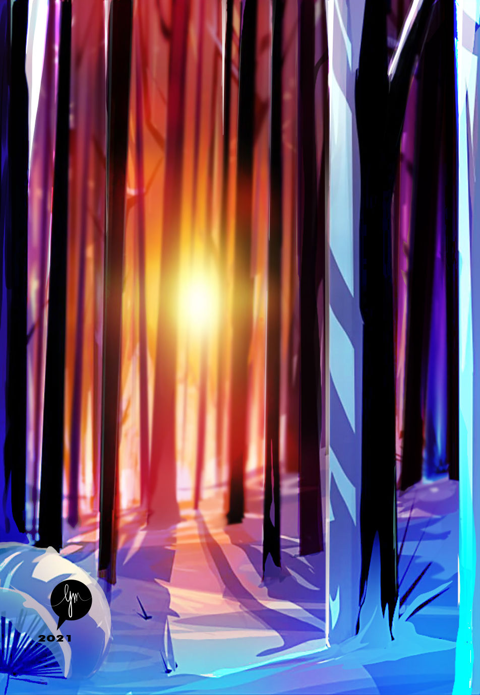 the warm cold in the forest