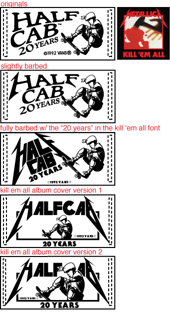 Vans Metallica Half Cab