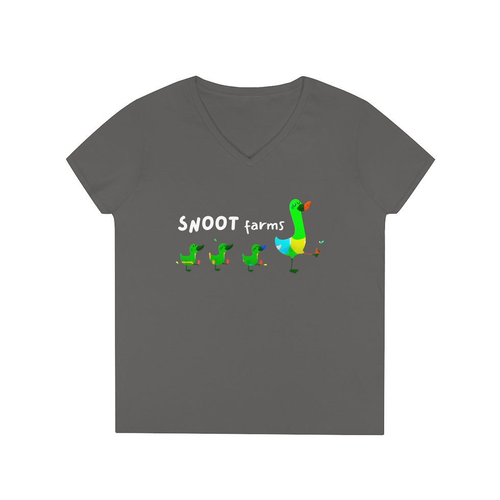 Thumbnail: Ladies' Duck Walk V-Neck T-Shirt