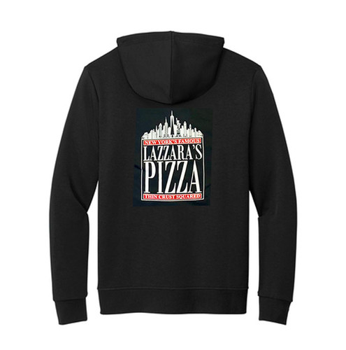 Lazzara's Pizza Black Full Zipper Logo Hoodie | lazzaras