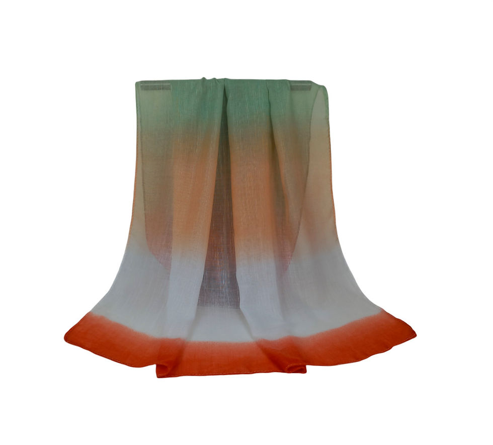 Miniatura: Echarpe Tie Dye Laranja 80 x 180 cm Scarf Brasil