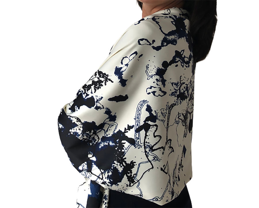 Miniatura: Lenço Gravuras 65 cm x 180 cm Scarf Brasil