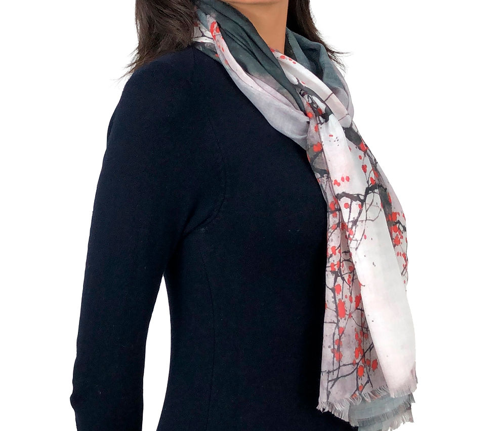 Miniatura: Lenço Árvore de Inverno 65 x 180 cm Scarf Brasil