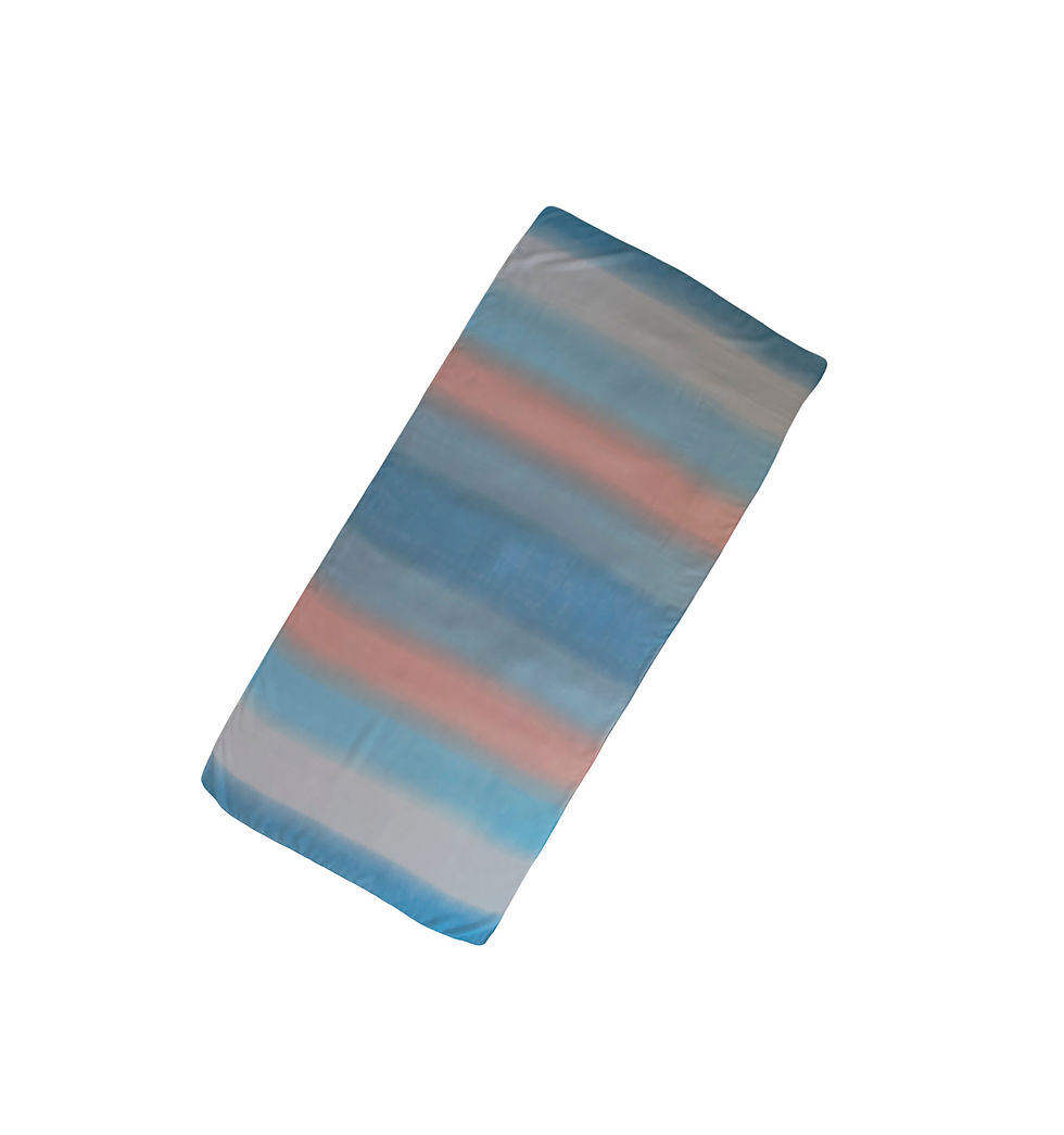 Miniatura: Echarpe Tie Dye Azul 80 x 180 cm Scarf Brasil