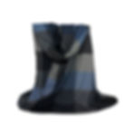Cachecol Xadrez Cinza Preto azul