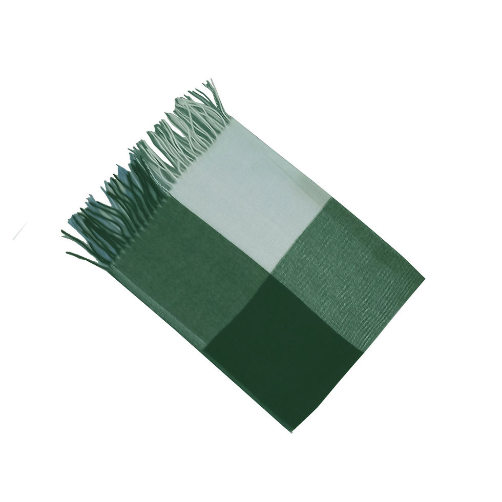 Miniatura: Cachecol Masculino Xadrez Verde Azul