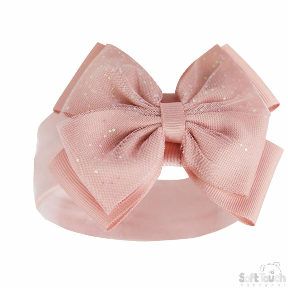 Thumbnail: Baby Girls Spanish Glitter Bow Headband