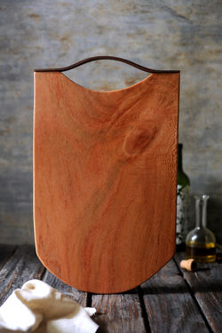 Chopping Board with Leather Handle