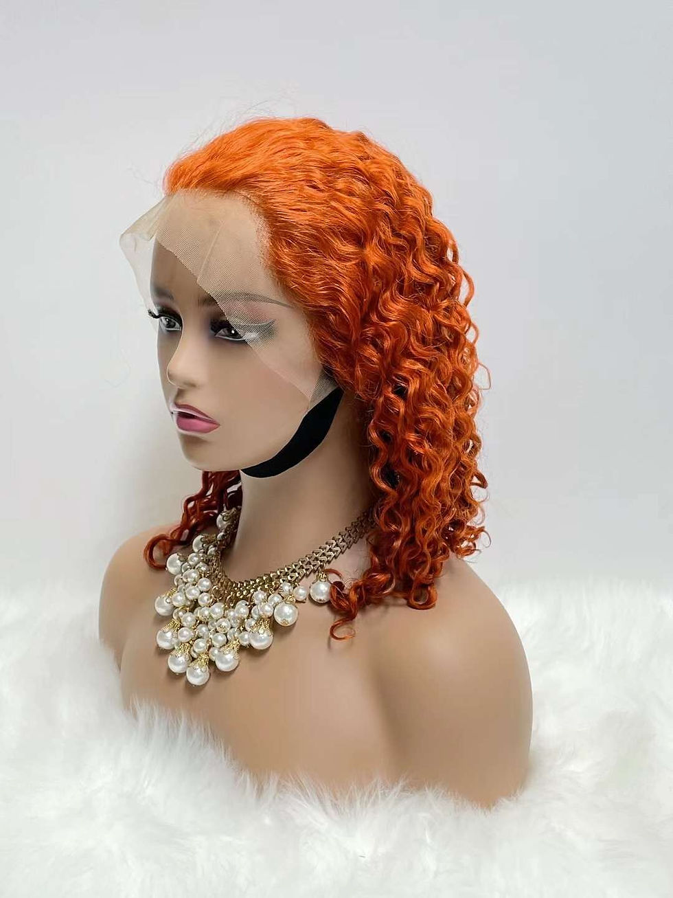 Thumbnail: Biscuits Wig 12" Curly Human Hair Wigs Women's Wig13x4cm Lace Front