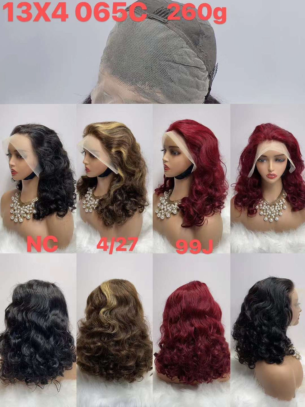Thumbnail: BISCUITS Sexy Lace Front Wavy Curly 16" Wigs Human Hair Curly full Wig 13x4cm