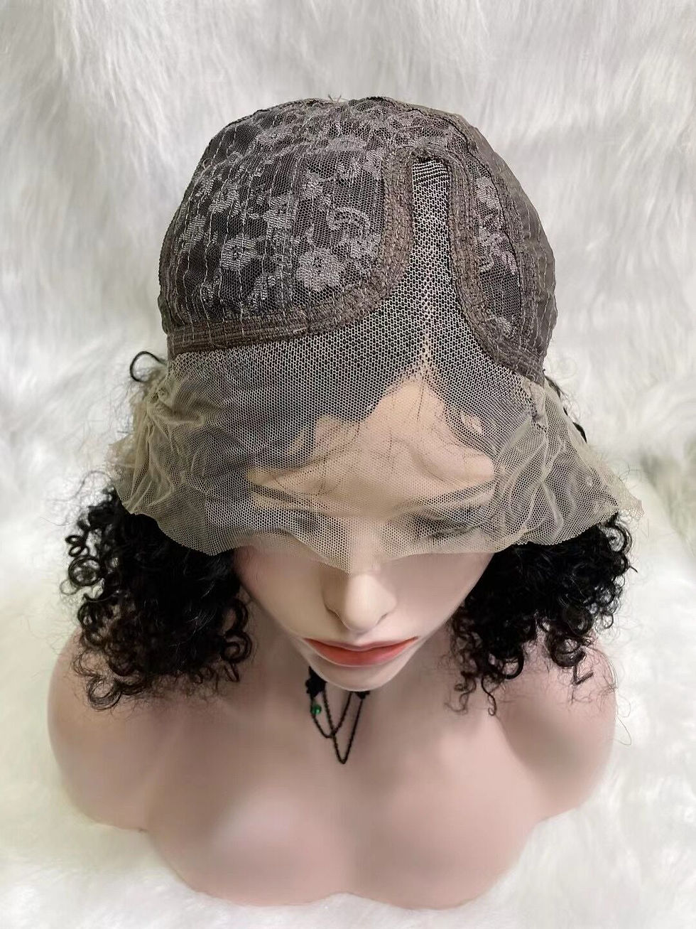 Thumbnail: Short kinky curl Human Hair Wigs Women's Wig Lace Front Human Hair Wigs
