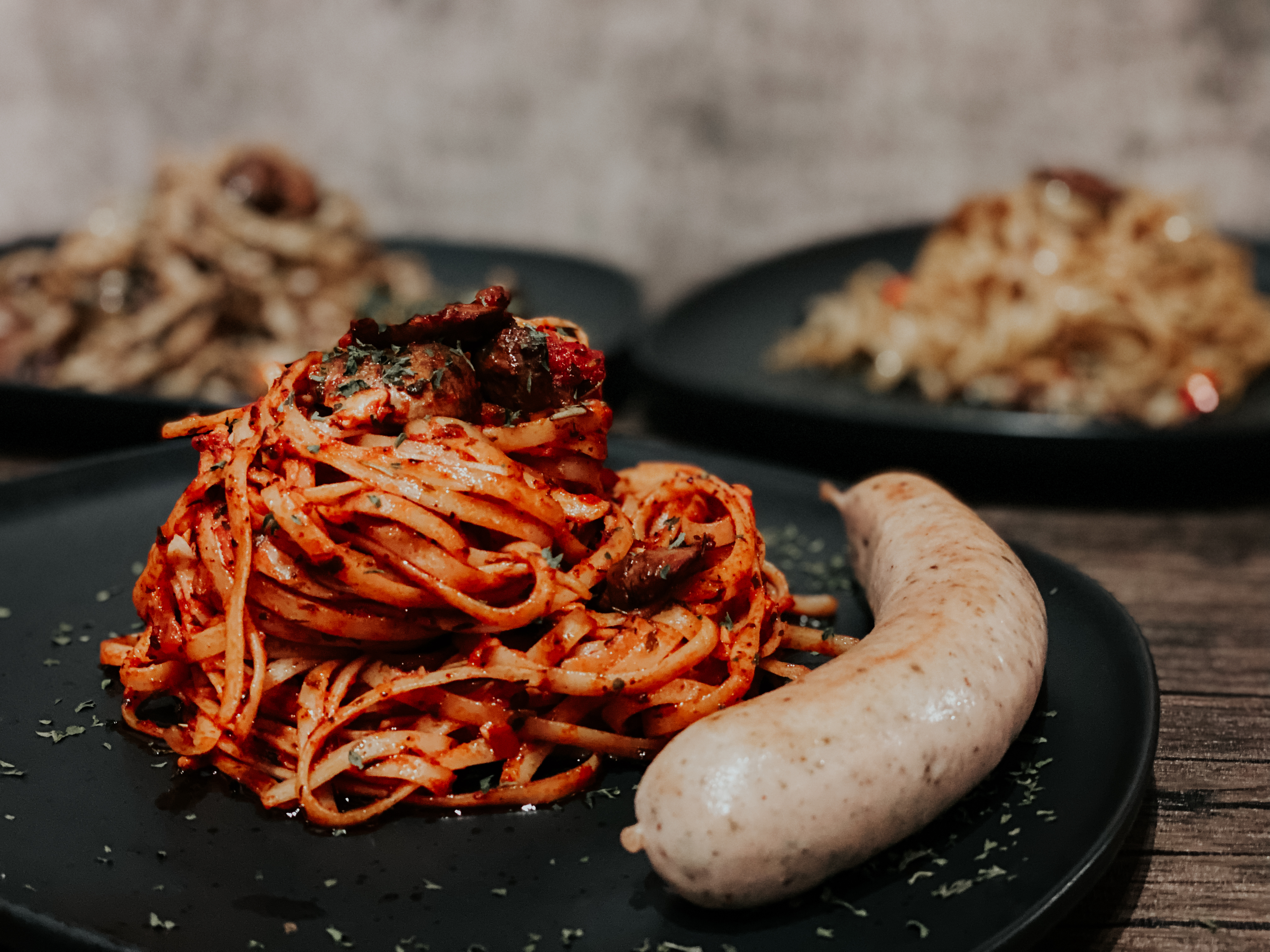 Arranged Food and Objects