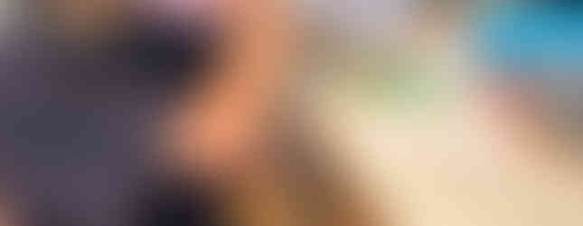 child displaying art