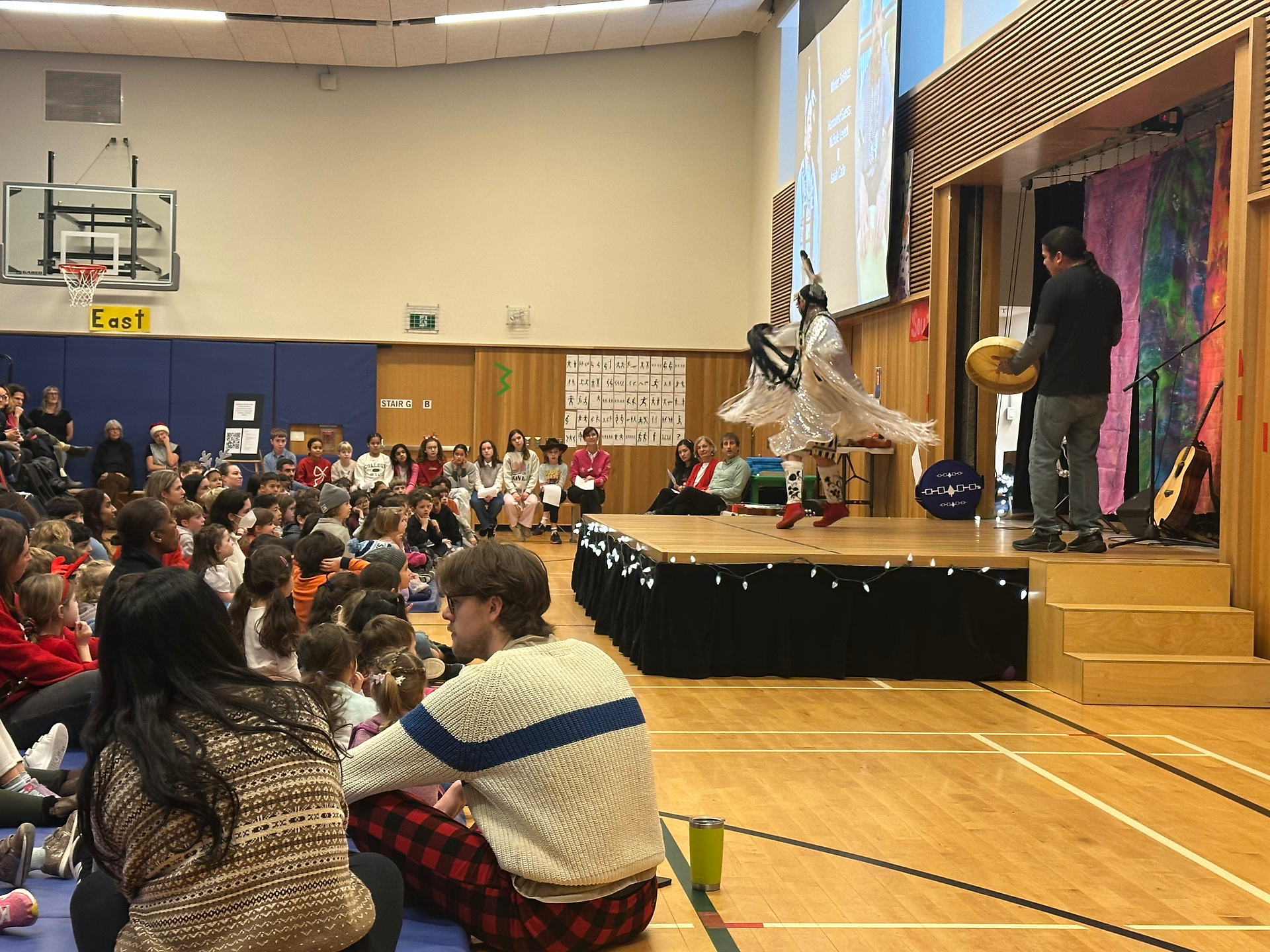 Photo of school assembly