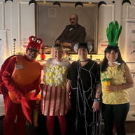 adults in halloween costumes