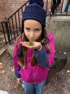 kids exploring outside