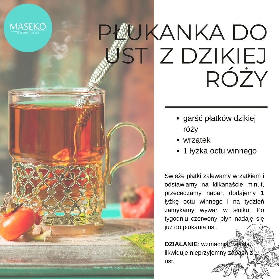 Dzika róża płukanka do ust Maseko
