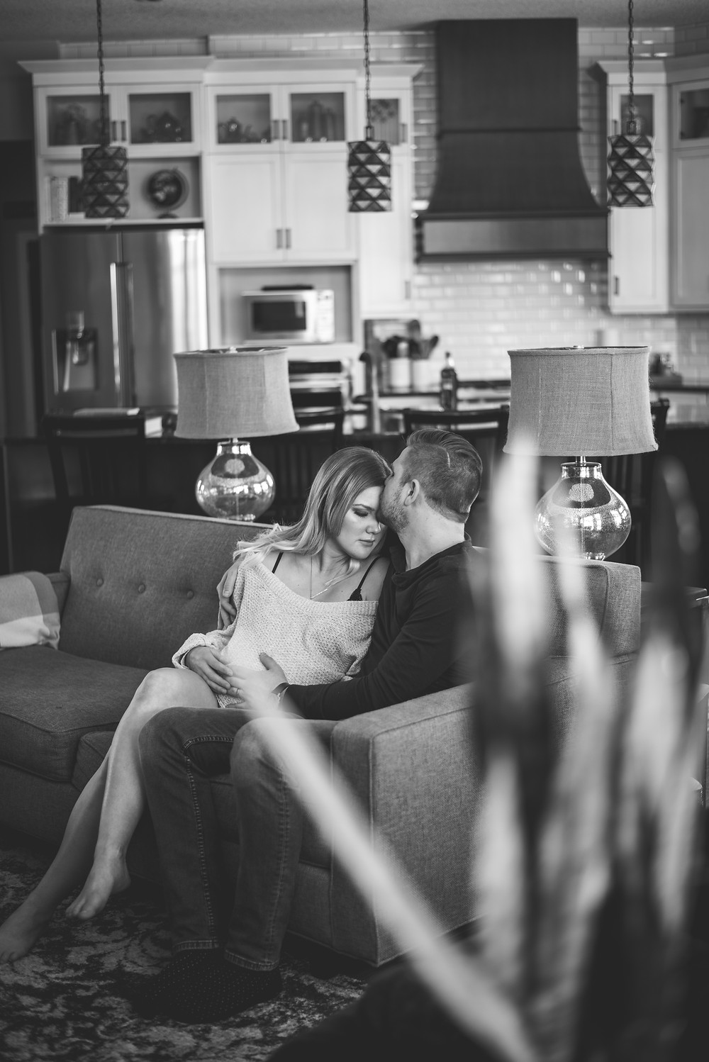 In home couple session - Lfestyle Photographer
