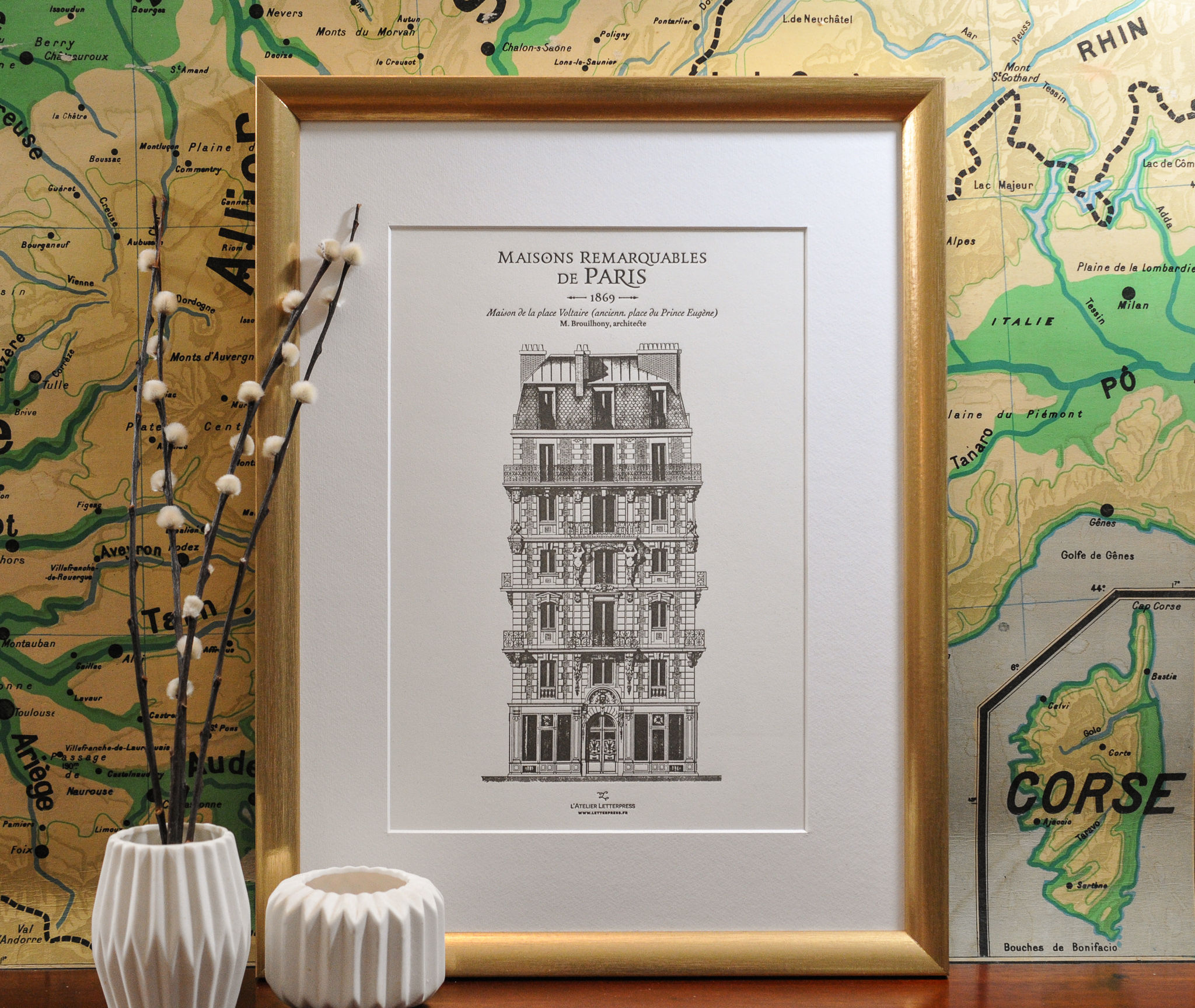 Tirage d'art 21x30 cm - Immeuble Place Voltaire