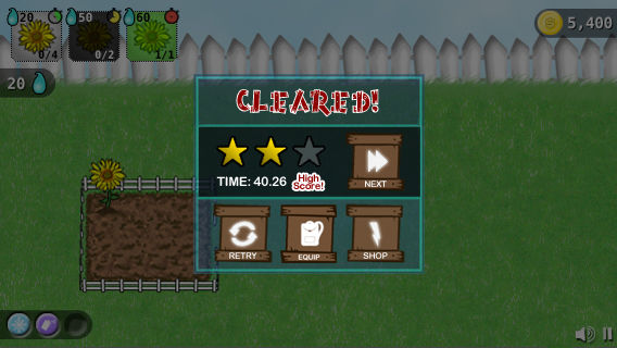 Level Cleared Screen