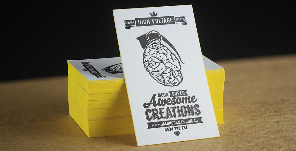 Edge Painted Business Cards